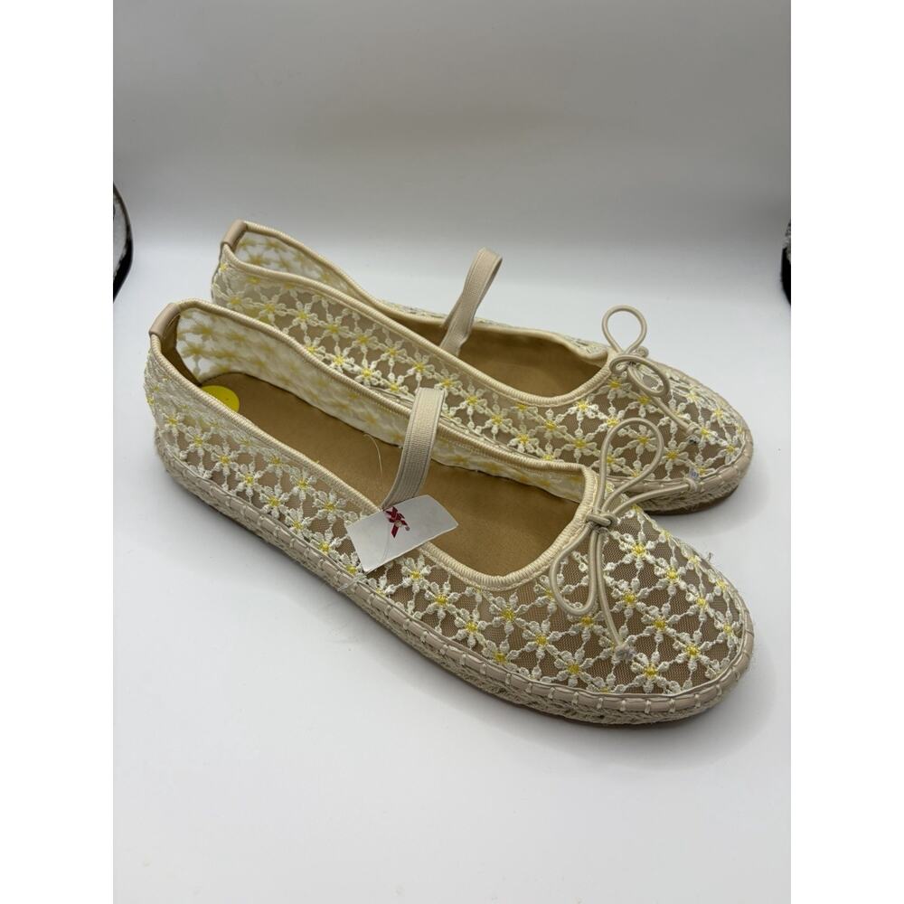 Madden Girl July Espadrille Flats Womens Daisy Mesh Slip On Shoes - Picture 8 of 13